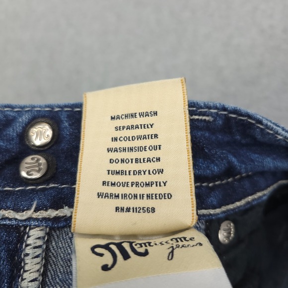 Miss Me Jeans Women's 25 Skinny Low Rise Med wash JP50025k-42 - Picture 9 of 12